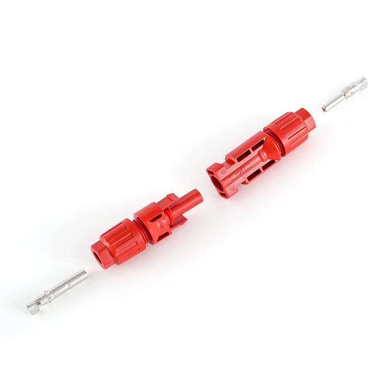 TÜV IP68 DC Solar Red Connector 200/100/40/20/10 Pcs 1000V30A PV Panel Stecker Connectors Kit for Cable 2.5/4/6mm2 Wholesale