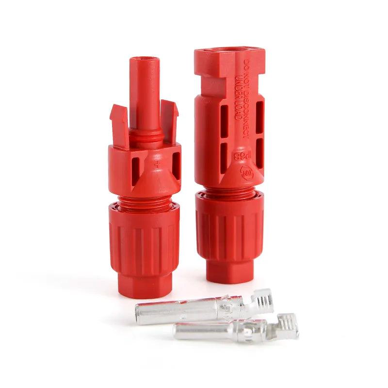 TÜV IP68 DC Solar Red Connector 200/100/40/20/10 Pcs 1000V30A PV Panel Stecker Connectors Kit for Cable 2.5/4/6mm2 Wholesale