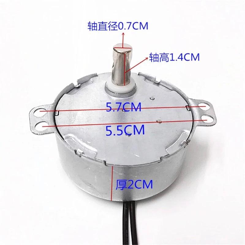 TYJ50-8 4W Synchronous Motor AC 220V~240V 50Hz/60Hz CW/CCW Microwave Oven Tray Motor Electric Engine Fan