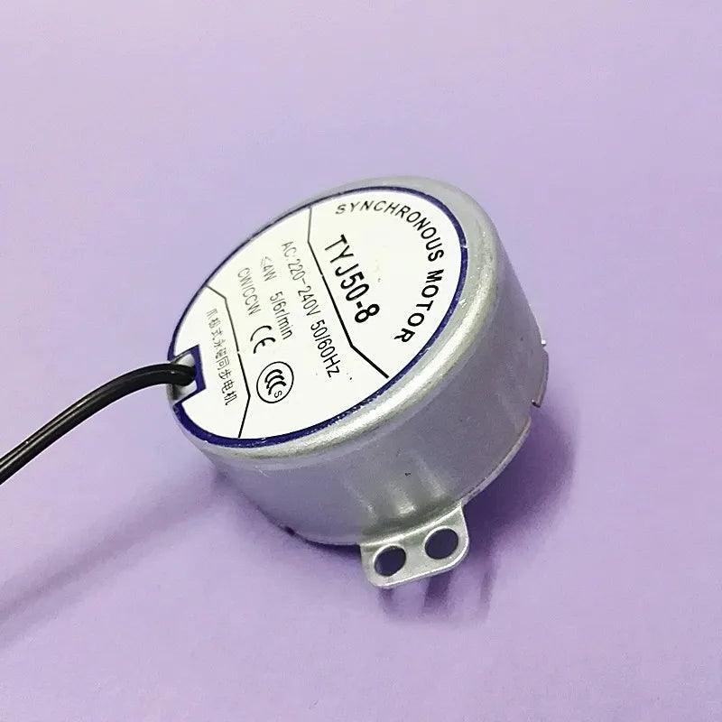 TYJ50-8 4W Synchronous Motor AC 220V~240V 50Hz/60Hz CW/CCW Microwave Oven Tray Motor Electric Engine Fan