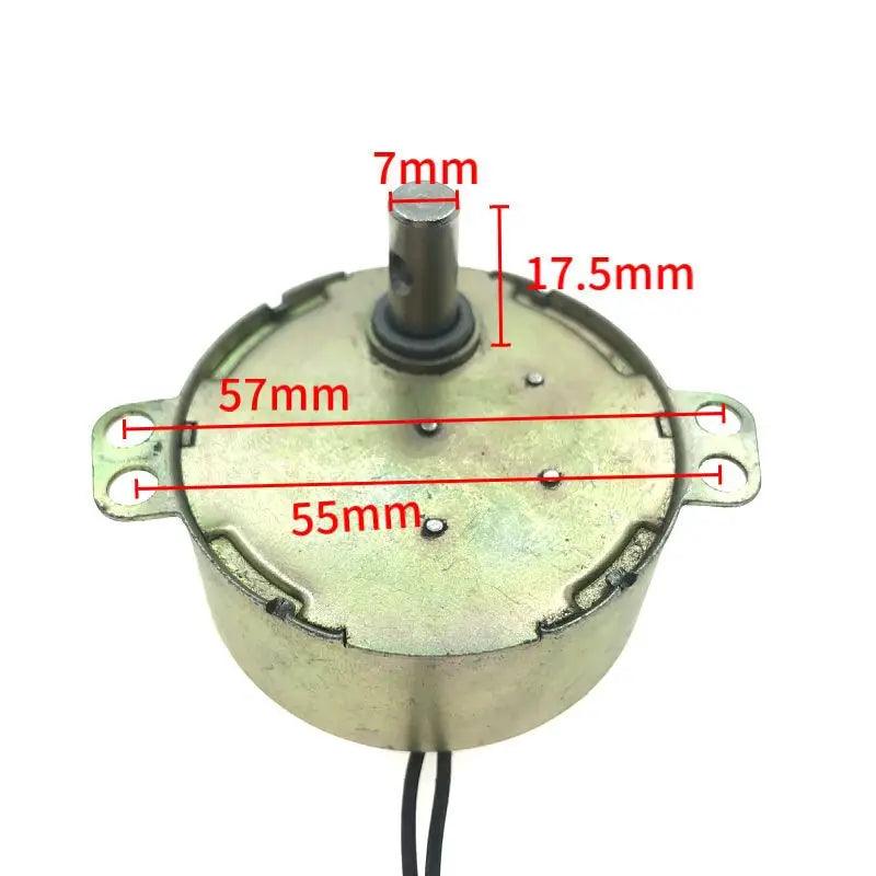 47640968364225TYJ50-8A7 Claw Pole Permanent Magnet Synchronous Motor AC 220-240V 50/60Hz 3/36r/min CW/CCW Electric Fan Swing Synchronous Motor