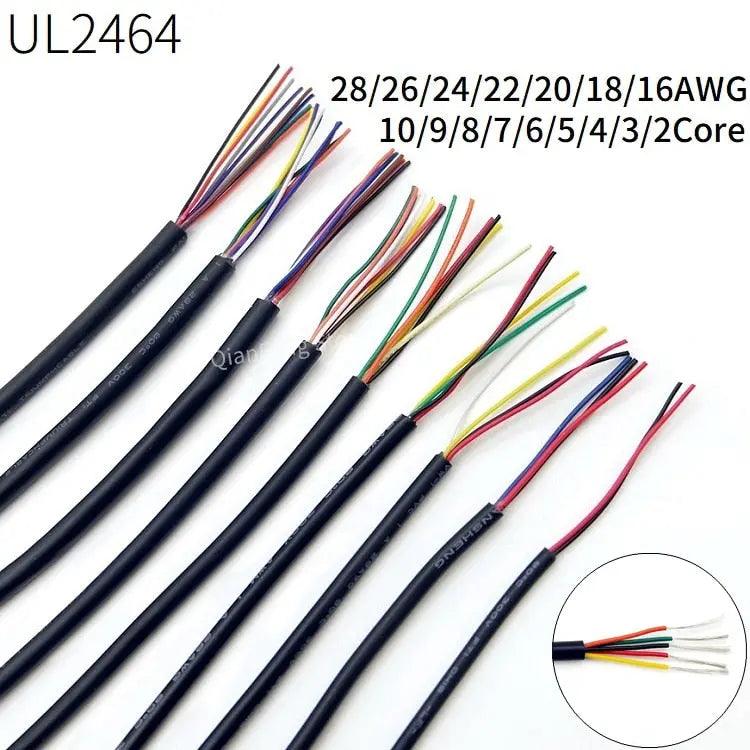 UL2464 -2/5/10M Sheathed Wire Cable| 28-16 AWG optional - electrical center b2c