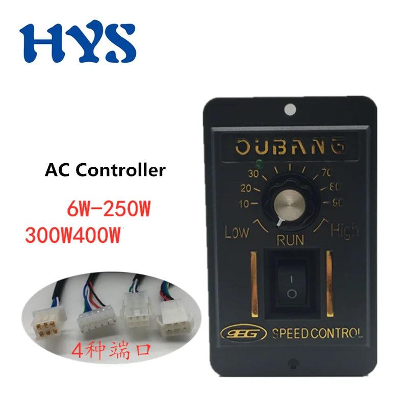 US-52 AC 220V Gear Motor Controller 6W 15W 25W 40W 60W 90W 120W 180W 250W Reversed CW CCW Adjustable Speed Mechanical