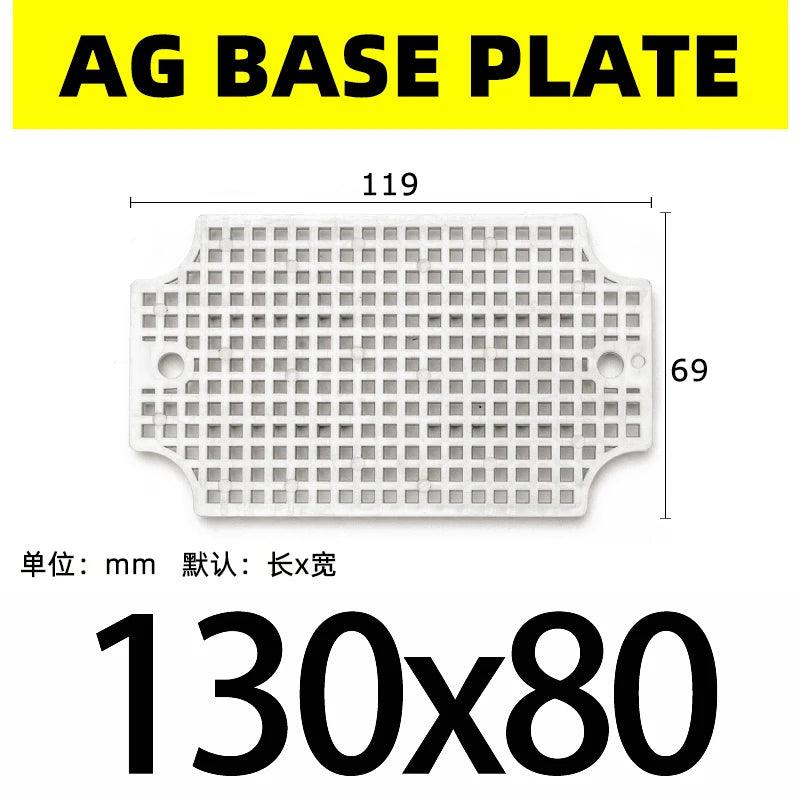 waterproof junction box base plate ABS honeycomb mounting base plate Outdoor monitoring waterproof box fixed base plate IP67