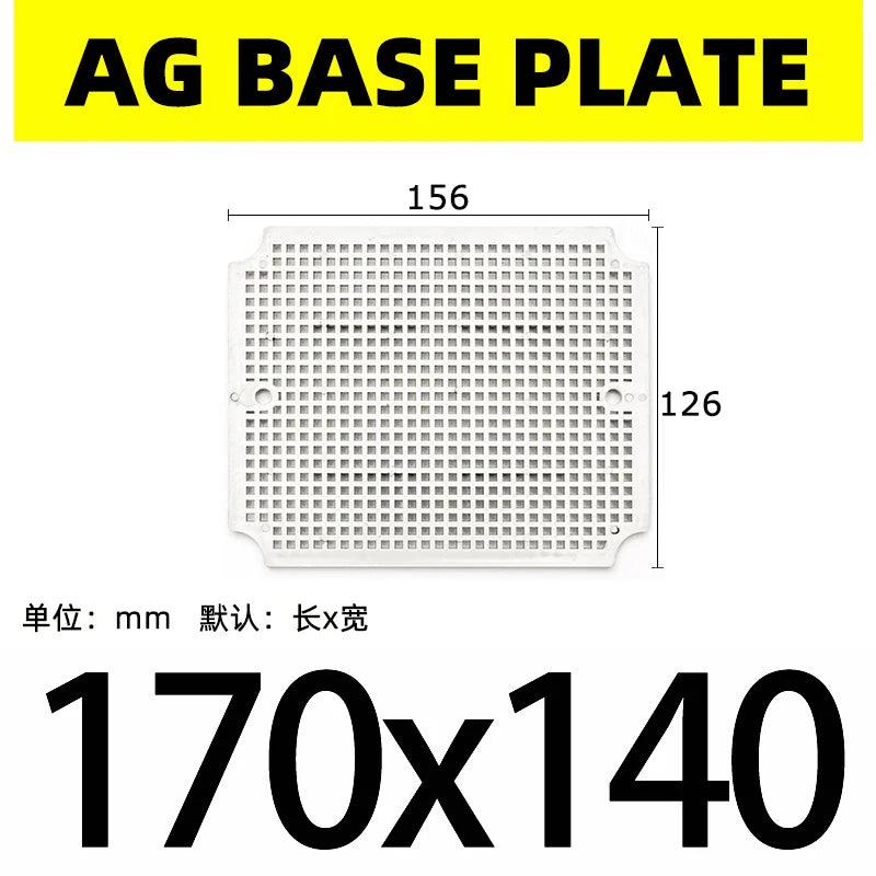 waterproof junction box base plate ABS honeycomb mounting base plate Outdoor monitoring waterproof box fixed base plate IP67