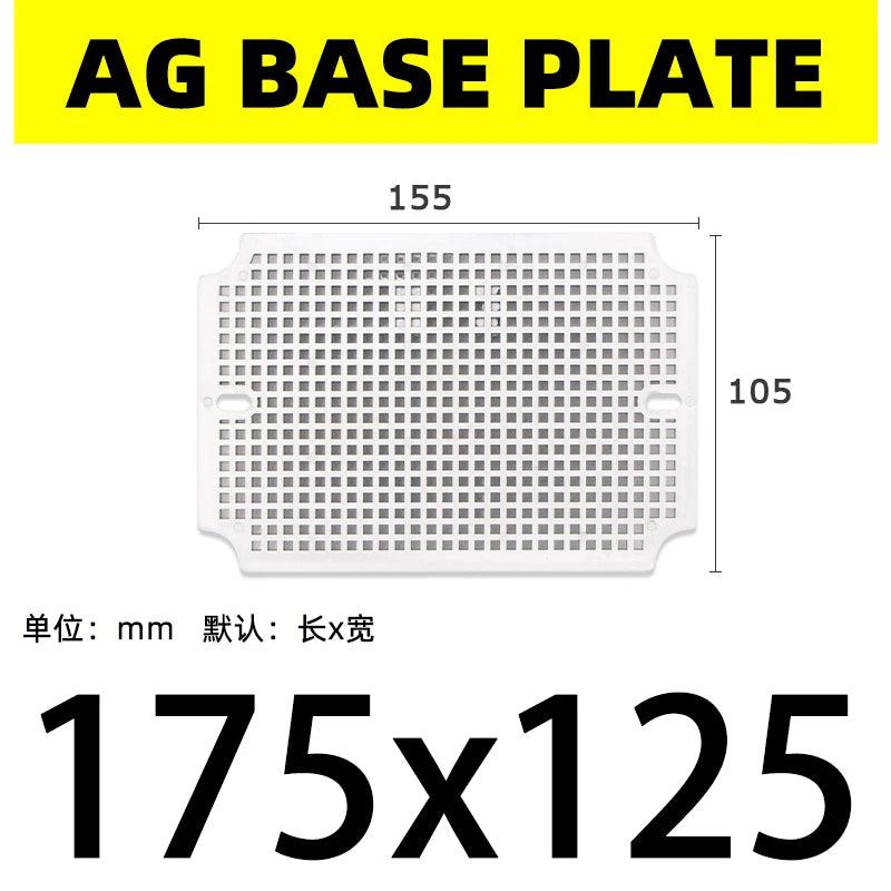 waterproof junction box base plate ABS honeycomb mounting base plate Outdoor monitoring waterproof box fixed base plate IP67