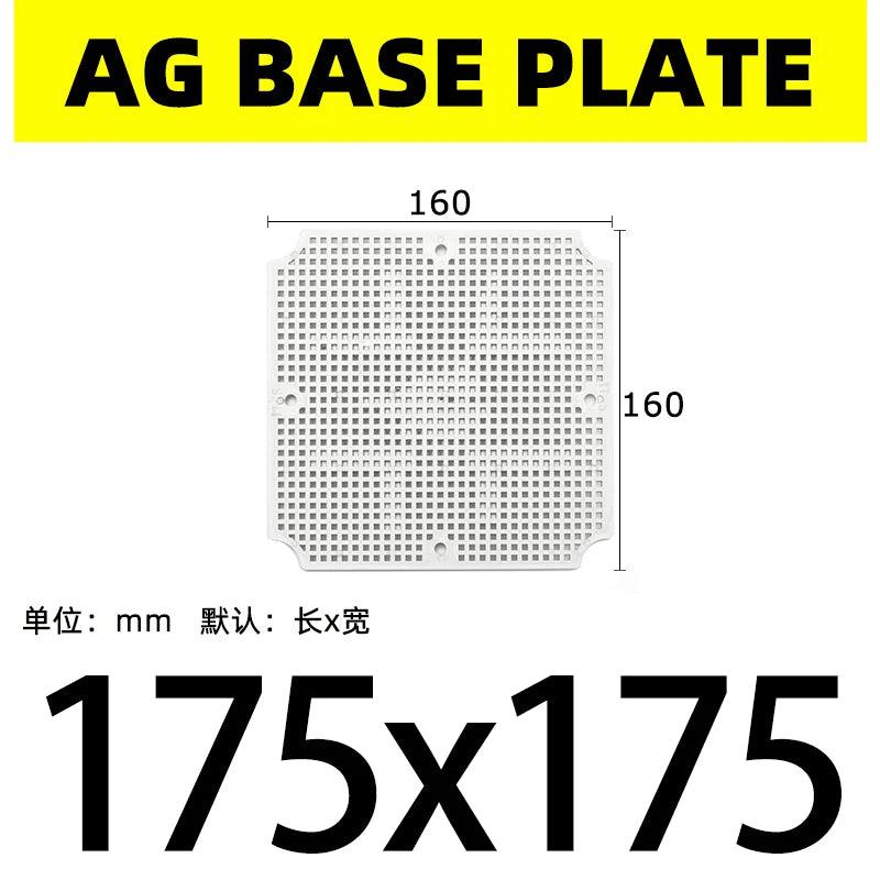 waterproof junction box base plate ABS honeycomb mounting base plate Outdoor monitoring waterproof box fixed base plate IP67