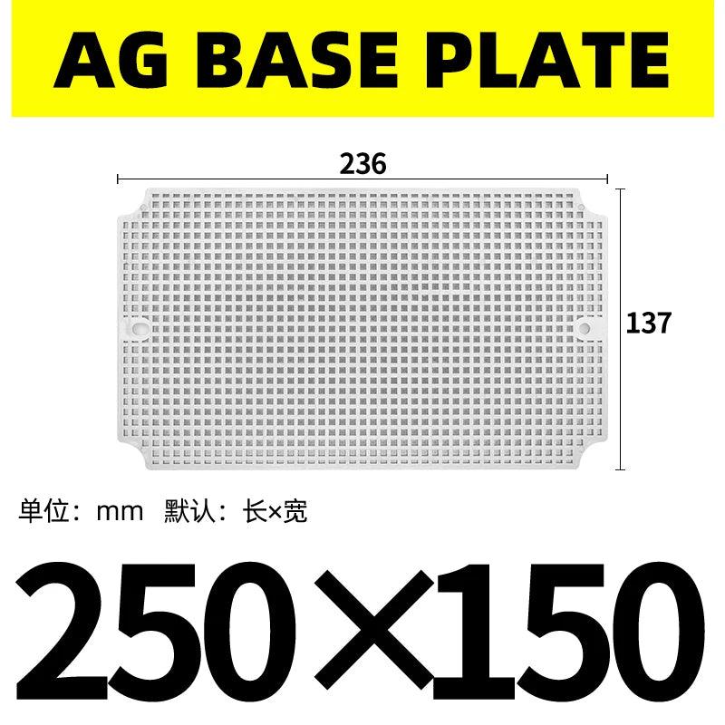 waterproof junction box base plate ABS honeycomb mounting base plate Outdoor monitoring waterproof box fixed base plate IP67