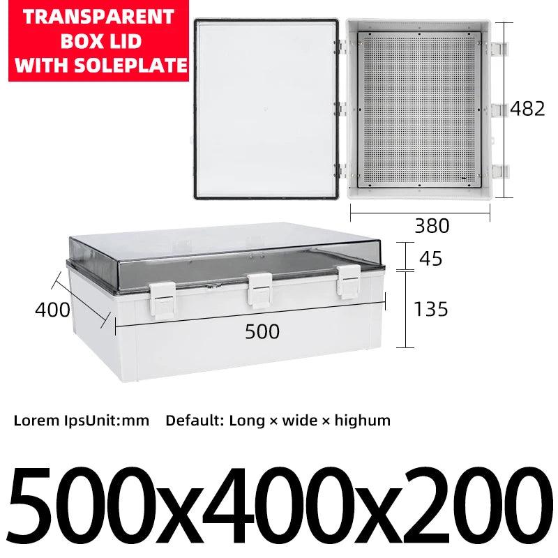 Waterproof Plastic Enclosure With Hasp Electrical Junction Box Outdoor Sealed Switch Power Case Electrical Distribution Boxes - electrical center b2c