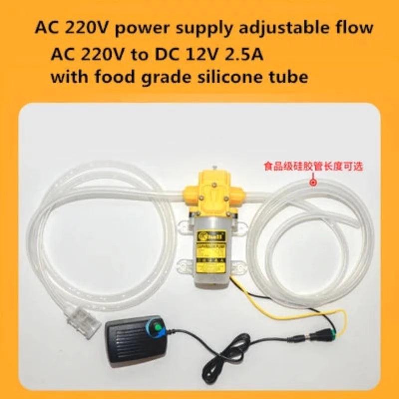 Wine Tank Wine Pump Electric Wine Pomp AC 220V Self-priming Pump Adjustable Flow AC220V To DC 12V 2.5A Household Filling Machine