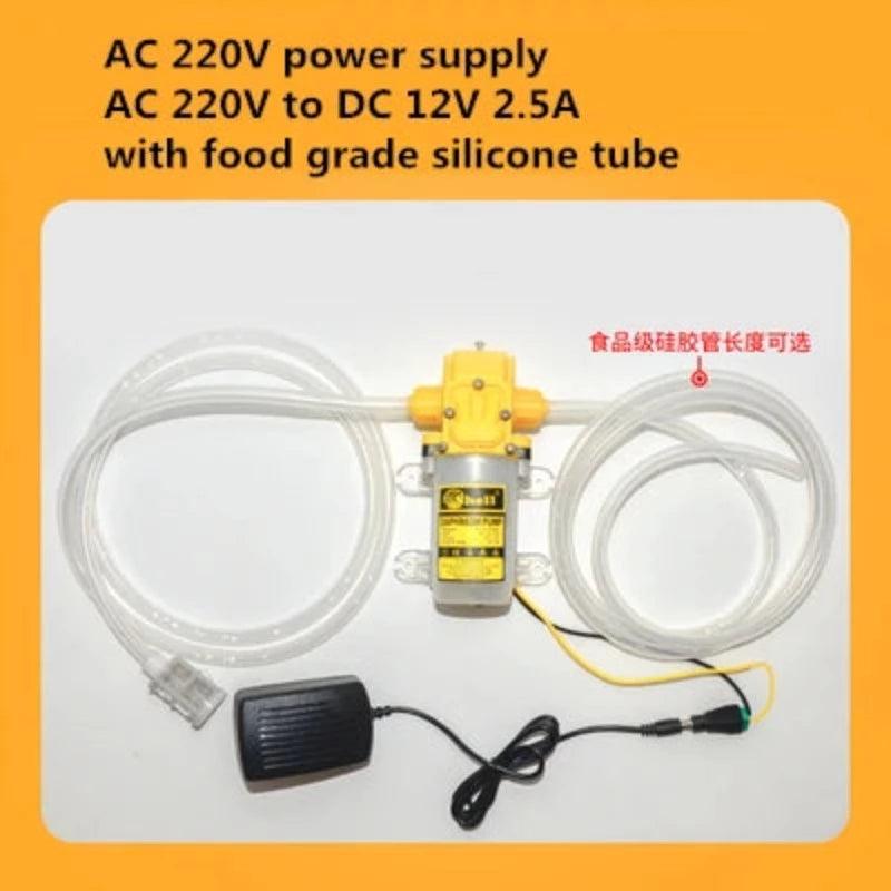 Wine Tank Wine Pump Electric Wine Pomp AC 220V Self-priming Pump Adjustable Flow AC220V To DC 12V 2.5A Household Filling Machine