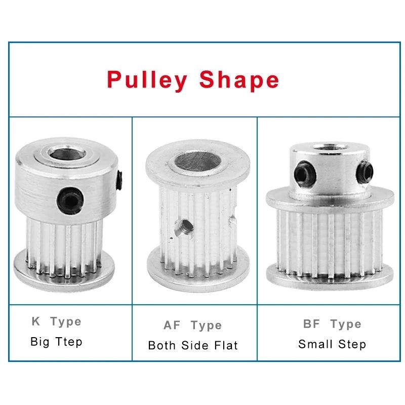 XL 20T Timing Pulley 11mm Width Toothed Belt Pulley 4/5/6/6.35/7/8/10/12/12.7/14/15/16/17/20mm Bore Transmission Gear Pulley