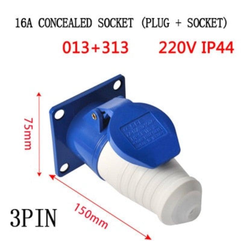 concealed socket 3pin