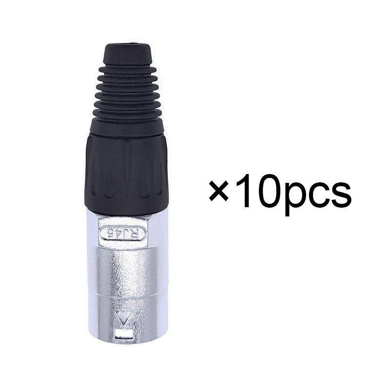 10 piece  8p8c RJ45 net work waterproof connector IP65 D socket panel ethernet connector.