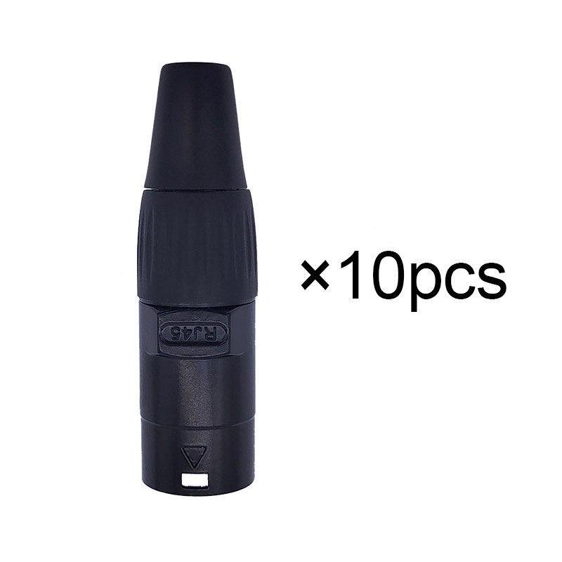 10 piece  8p8c RJ45 net work waterproof connector IP65 D socket panel ethernet connector.