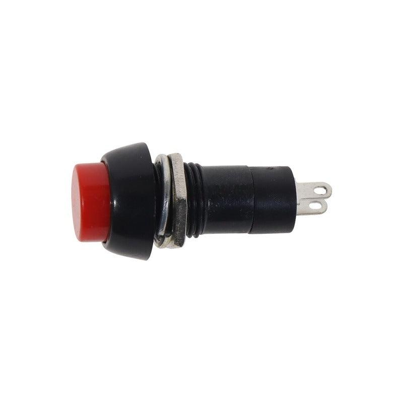 100pcs PBS-11A 2PIN Plastic 12mm Push Button Latching Switch Self-Lock 3A 150V  Red green random sent by default.