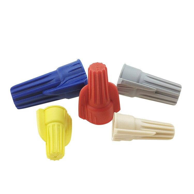 10/20/50Pcs Quick Connector Spring Cap Crimping Terminal Insulated Electrical Plug-in Connector Double Wing Rotary Wiring.