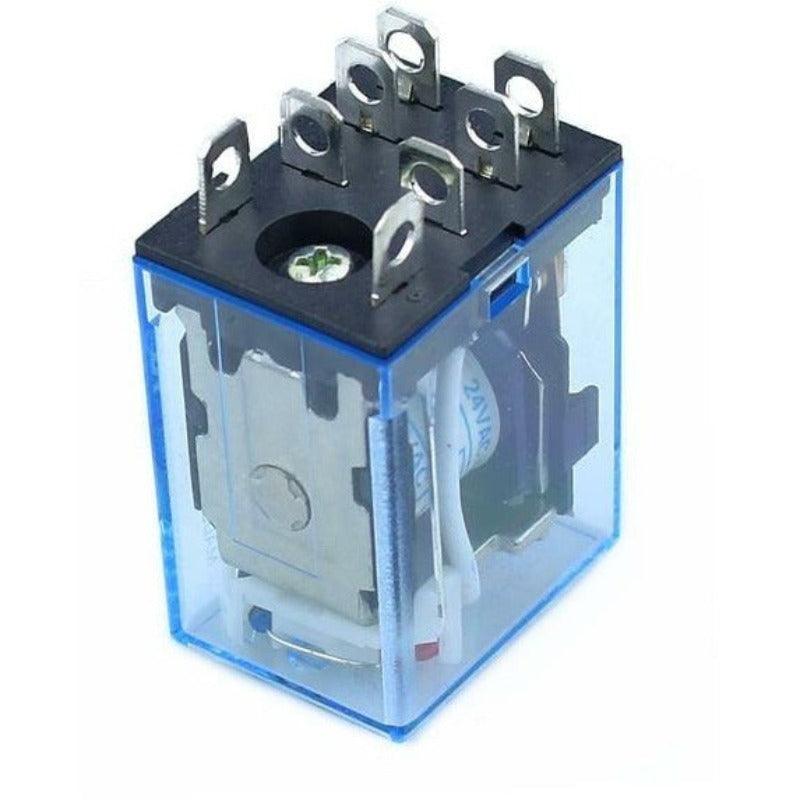 10Pcs/lot Relay LY2NJ 10A 8 Pins With Socket Base.