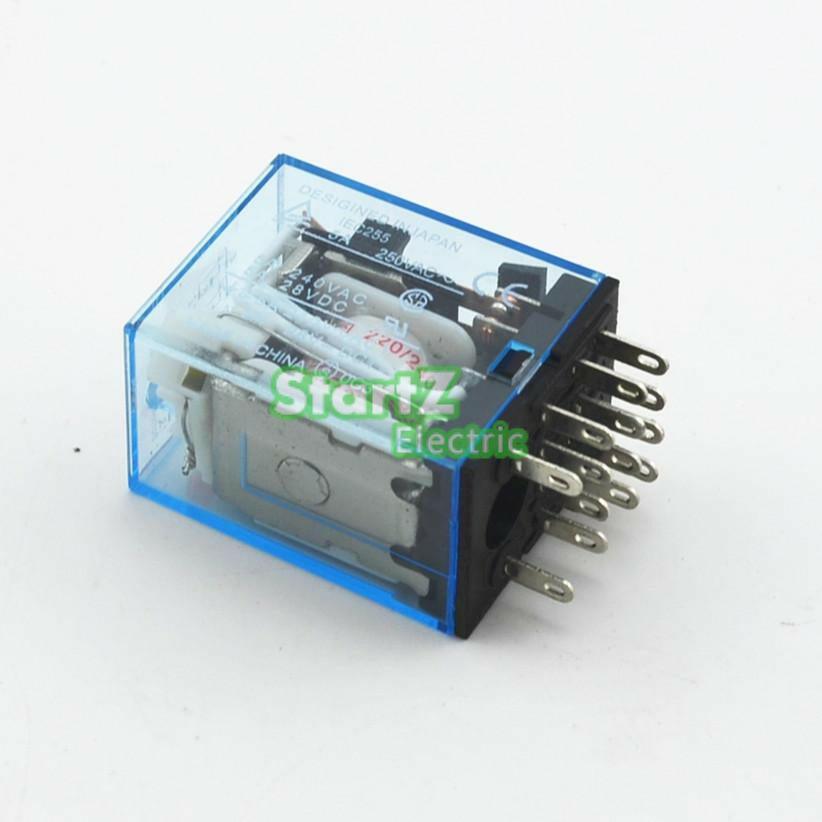 10Pcs/Lot Relay MY4NJ  AC220V AC Small relay 5A 14PIN Coil.