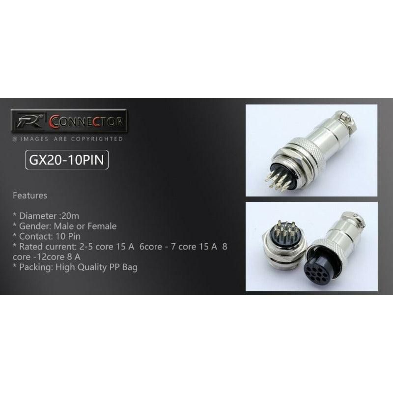 10sets GX20 Aviation Connector Male & Female| 2-14 Pin Optional.