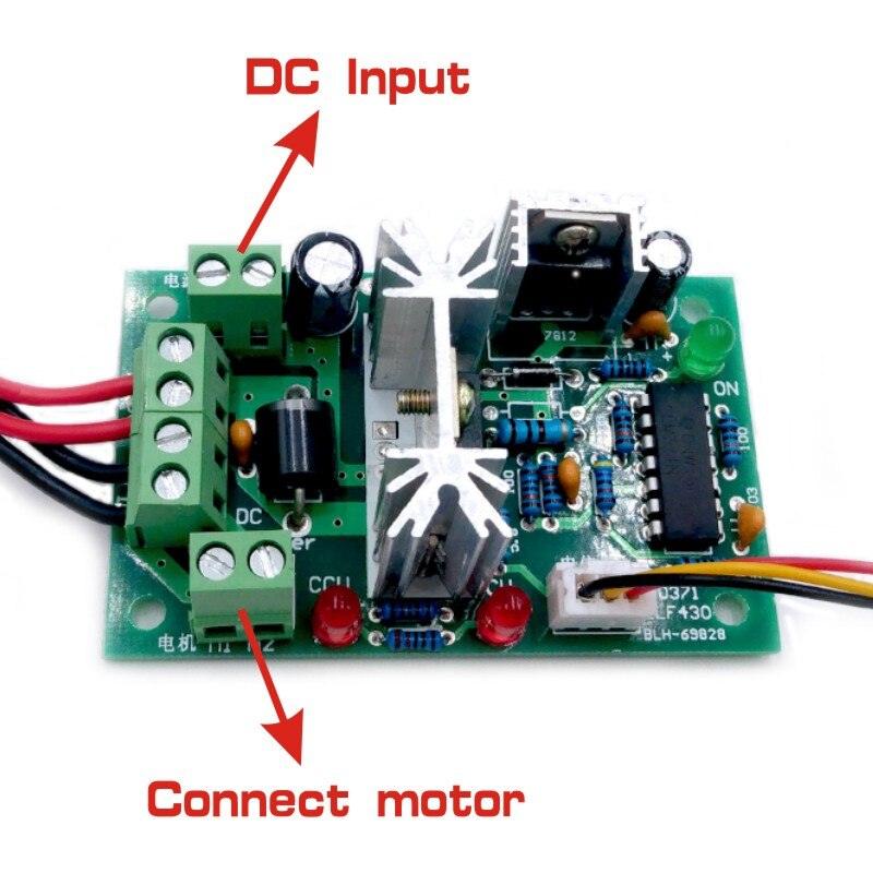 10V 12V 24V 36V PWM DC controller with Positive inversion switch 150W.