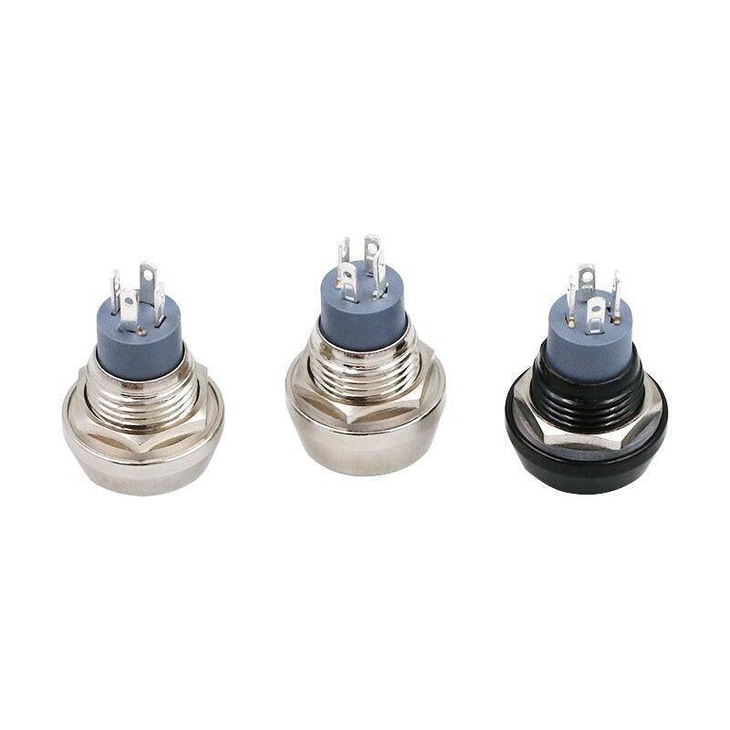 12mm 1NO 1NC Momentary Self-reset Metal Push Button Switch.