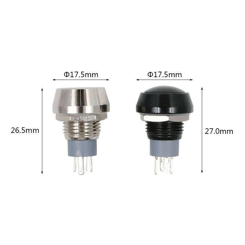 12mm 1NO 1NC Momentary Self-reset Metal Push Button Switch.