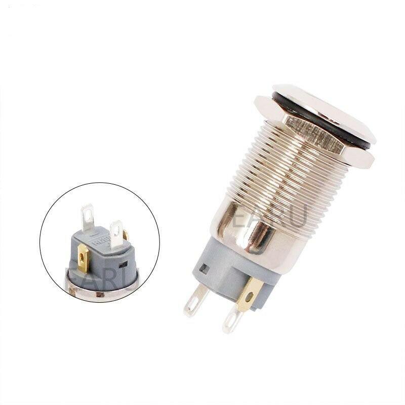 12mm Instantaneous Latching Flat Metal Switch Waterproof.