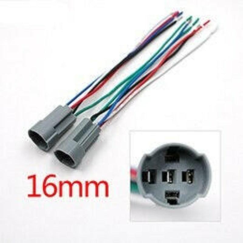 16mm Metal Push Button Switch Waterproof LED Light Momentary Self-reset.