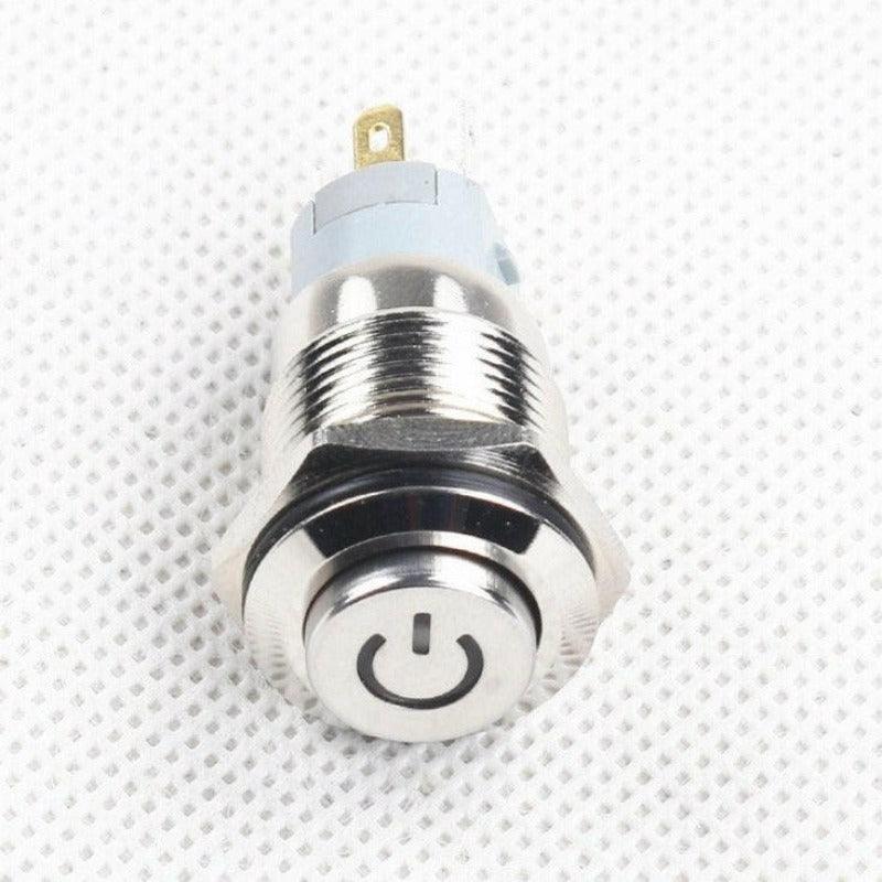 16mm Waterproof Latching Stainless Steel Metal Push Button Switch.