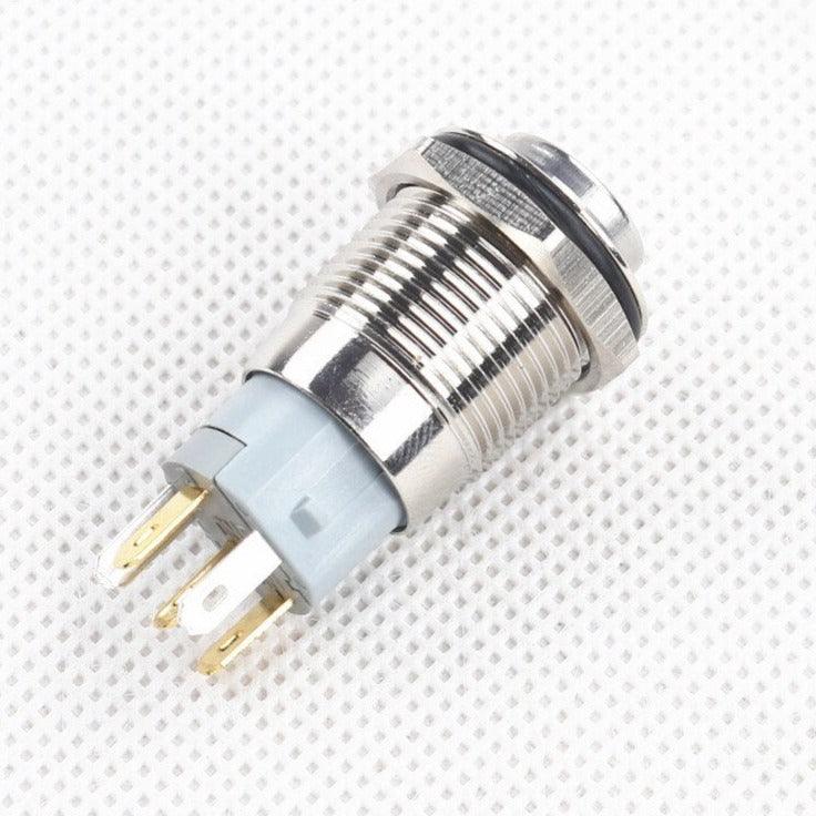 16mm Waterproof Momentary Stainless Steel Push Button Switch LED.