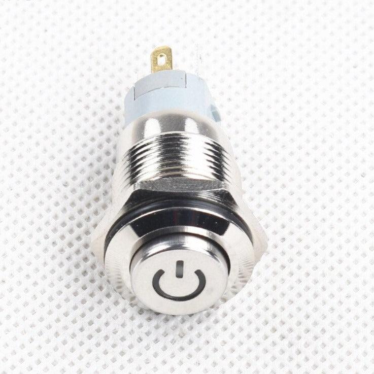 16mm Waterproof Momentary Stainless Steel Push Button Switch LED.