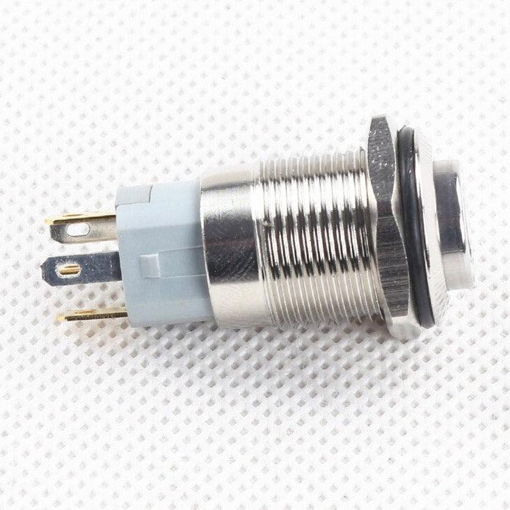 16mm Waterproof Momentary Stainless Steel Push Button Switch LED.