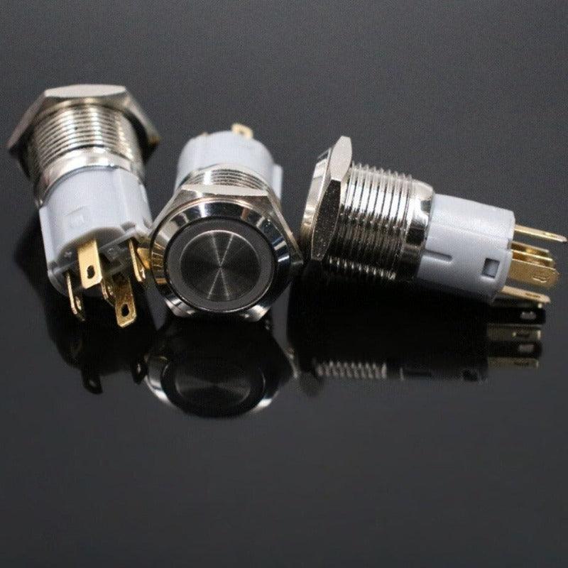 16mm Waterproof Power Press Metal Push Button Switch.