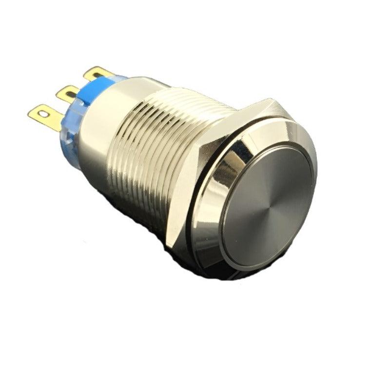 19mm Momentary Doorbell Bell Horn Push Button Switch Stainless Steel.