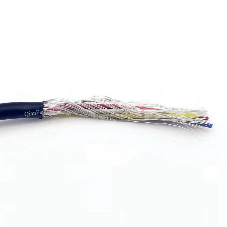 1M 30AWG Shielded Wire 2Core 3Core 4Core PVC Insulated Channel Audio Speaker Headphone Line Signal Control Copper Cable UL2547.