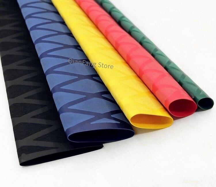 1M 50mm Anti Slip Heat Shrink Tube for Fishing Rod Bicycle Wrap Electric Insulation Nonskid Waterproof Handle Racket Grip Sleeve.