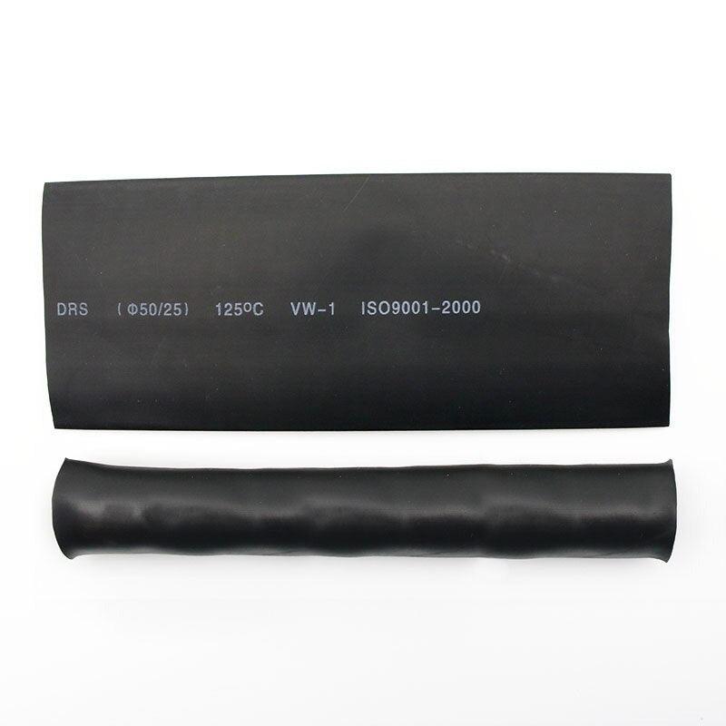 1meter 2:1 Black 50mm 60mm 70mm 80mm 90mm  Heat Shrink Heatshrink Tubing Tube Wire.