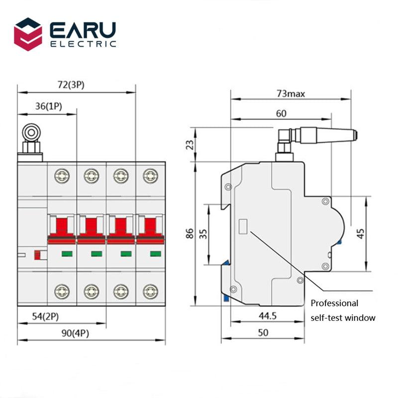 1P 2P 3P 4P 10A-125A Wireless Smart WIFI Circuit Breaker Timer eWelink APP Vioce Remote Control Switch Amazon Alexa Google Home.