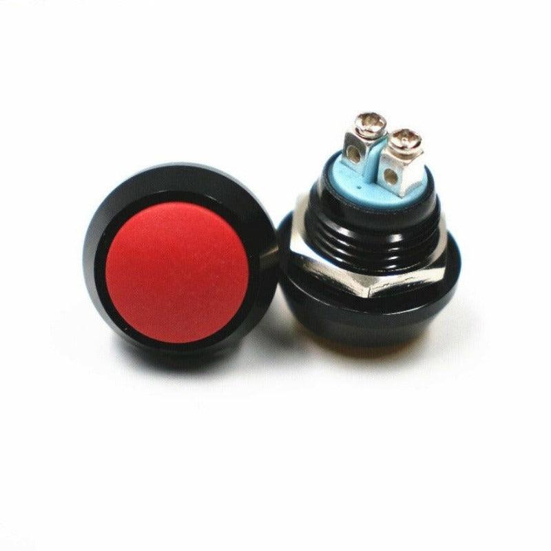 1pc 12mm Black Momentary Power Push Button Siwtch.