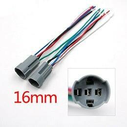 1pc 16mm Metal LED Light Momentary Power Push Button Switch.