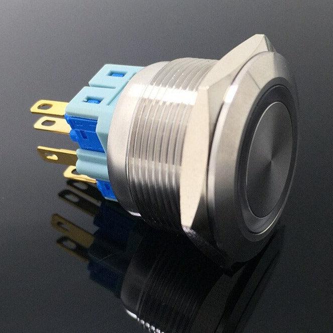 1pc 30mm 1NO 1NC Metal Momentary Push Button Switch.