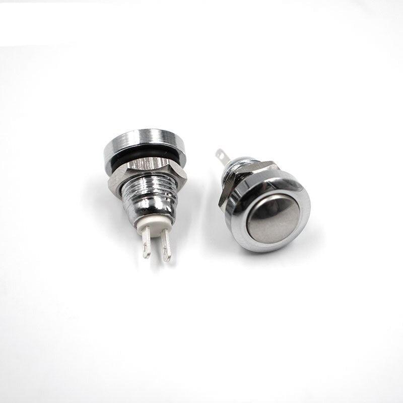 push button 8mm, 8mm Momentary Metal Push Button Switch Waterproof