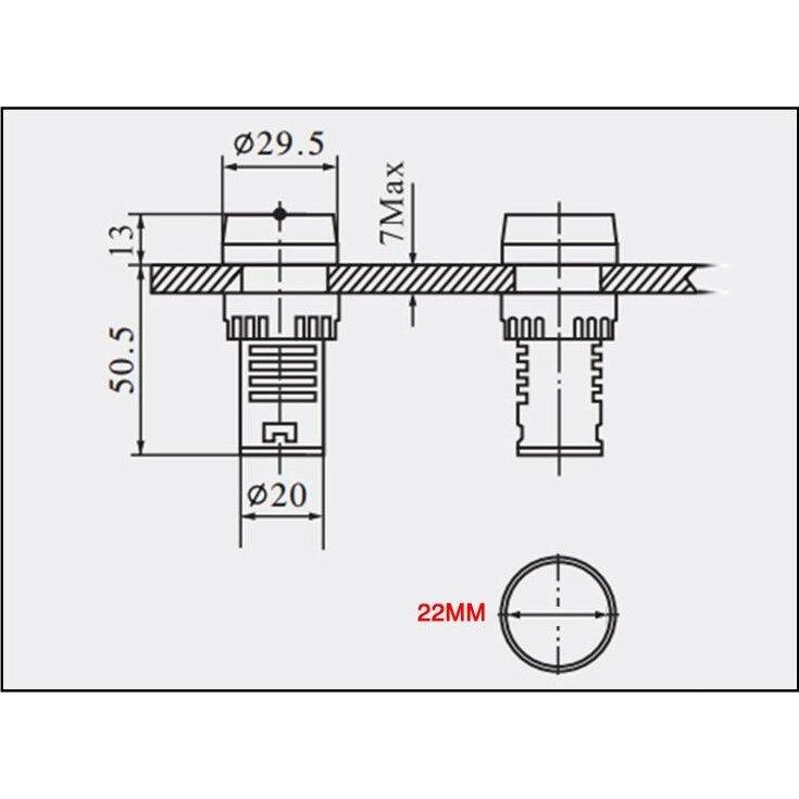 1pc AD16-22SM 12V 24V 110V 220V 380V 22mm Flash Signal Light Red LED Active Buzzer Beep Alarm Indicator Red Green Yellow Black.