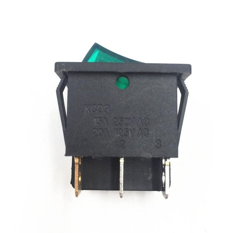 1pc DIY Model KCD3 Double Boat Rocker Switch Toggle 6 Pin On-Off With Green Red Light 20A 125VAC Factory Online Wholesale Hot.