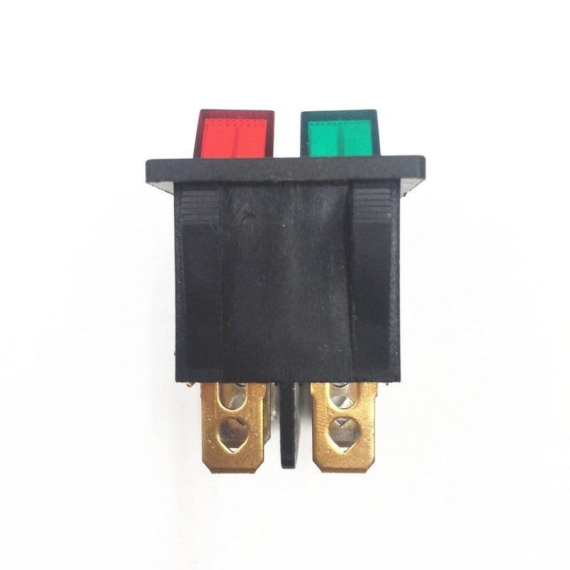 1pc DIY Model KCD3 Double Boat Rocker Switch Toggle 6 Pin On-Off With Green Red Light 20A 125VAC Factory Online Wholesale Hot.