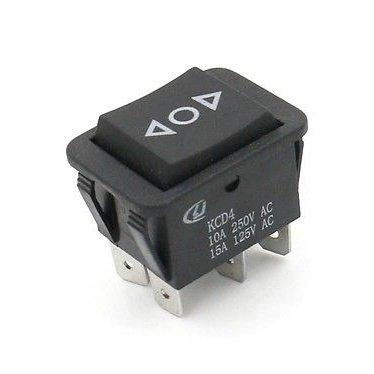 1pc DIY Rocker Switch Power Switch Boat 3 Position 6Pin Button Latching with Lamp Light KCD4 16A 250VAC/ 20A 125VAC On-Off-on.