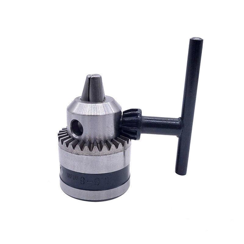 1pcs 0.6-6mm B10  3/8 24UNF Thread Drill Chuck Conversion Drill Chuck Wrench Into Electric Drill Keyless 3 Jaw Chuck.