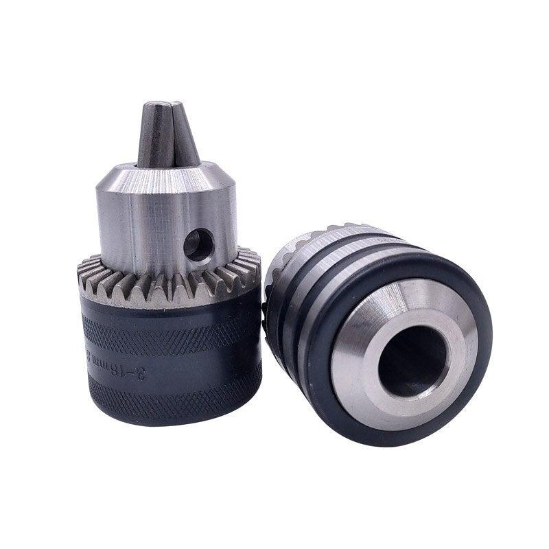 1pcs 1-13mm 3-16mm B16 B18 1/2 Thread Drill Chuck Conversion Drill Chuck  Wrench Into Electric Drill Keyless 3 Jaw Chuck.