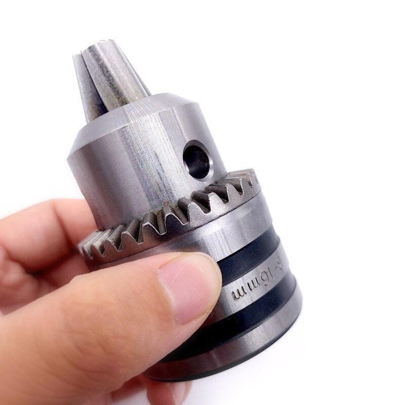 1pcs 1-13mm 3-16mm B16 B18 1/2 Thread Drill Chuck Conversion Drill Chuck  Wrench Into Electric Drill Keyless 3 Jaw Chuck.